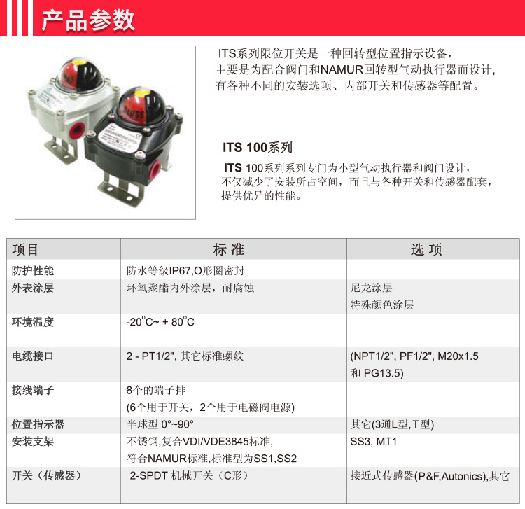 ITS-100限位開關參數