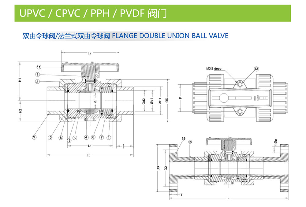 PVC球閥結構